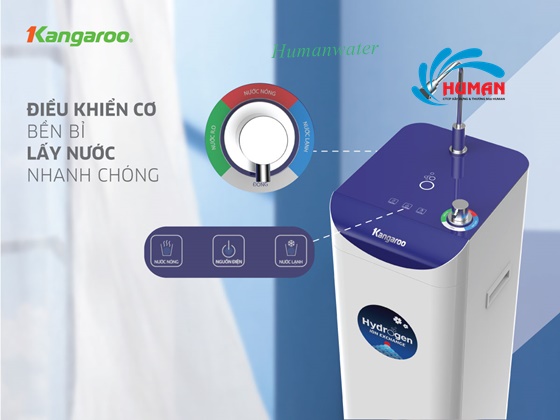 Máy lọc nước Kangaroo Hydrogen nóng lạnh Slim KG10A7S